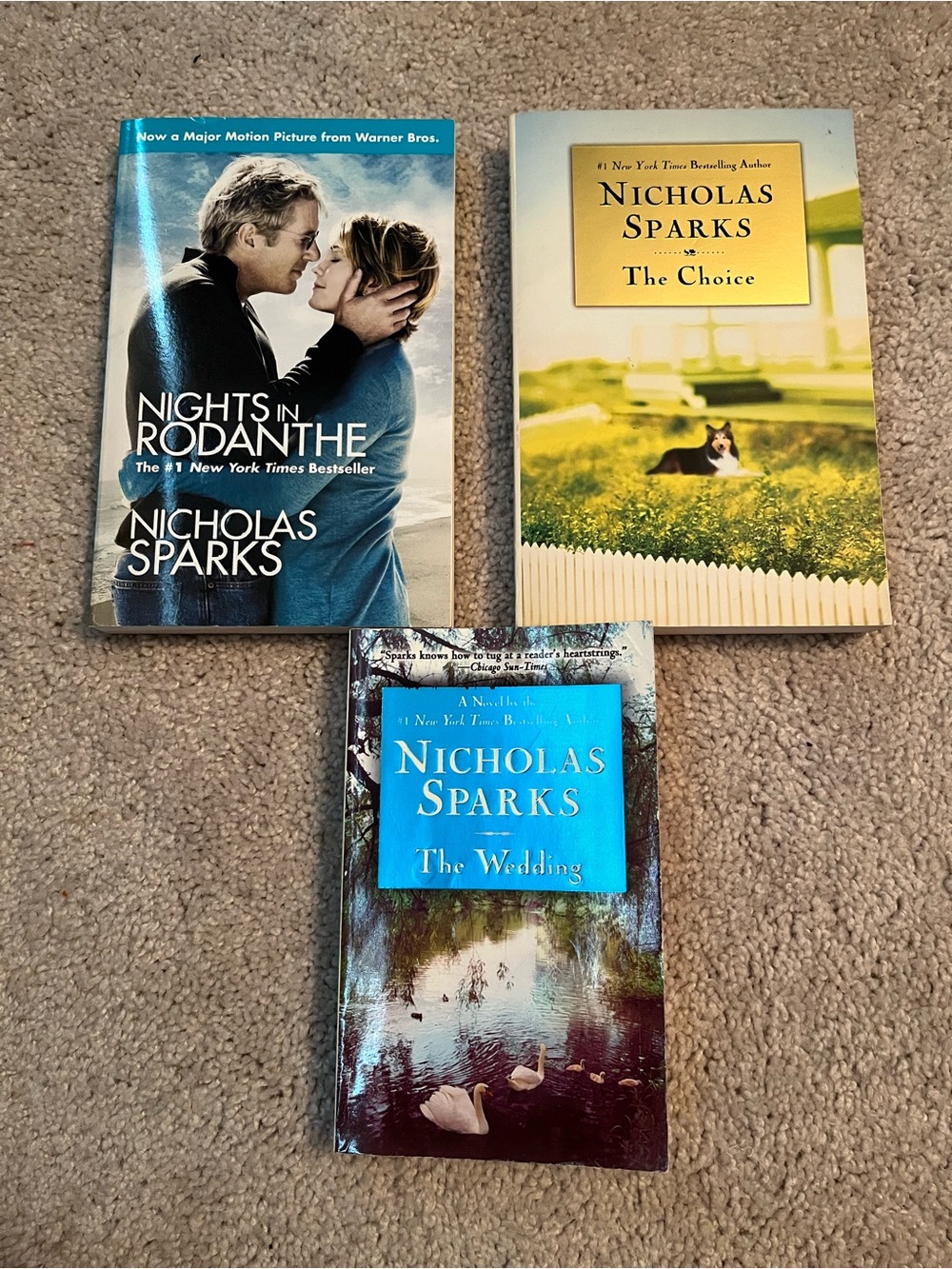 Nicholas Sparks Paperback Book Bundle